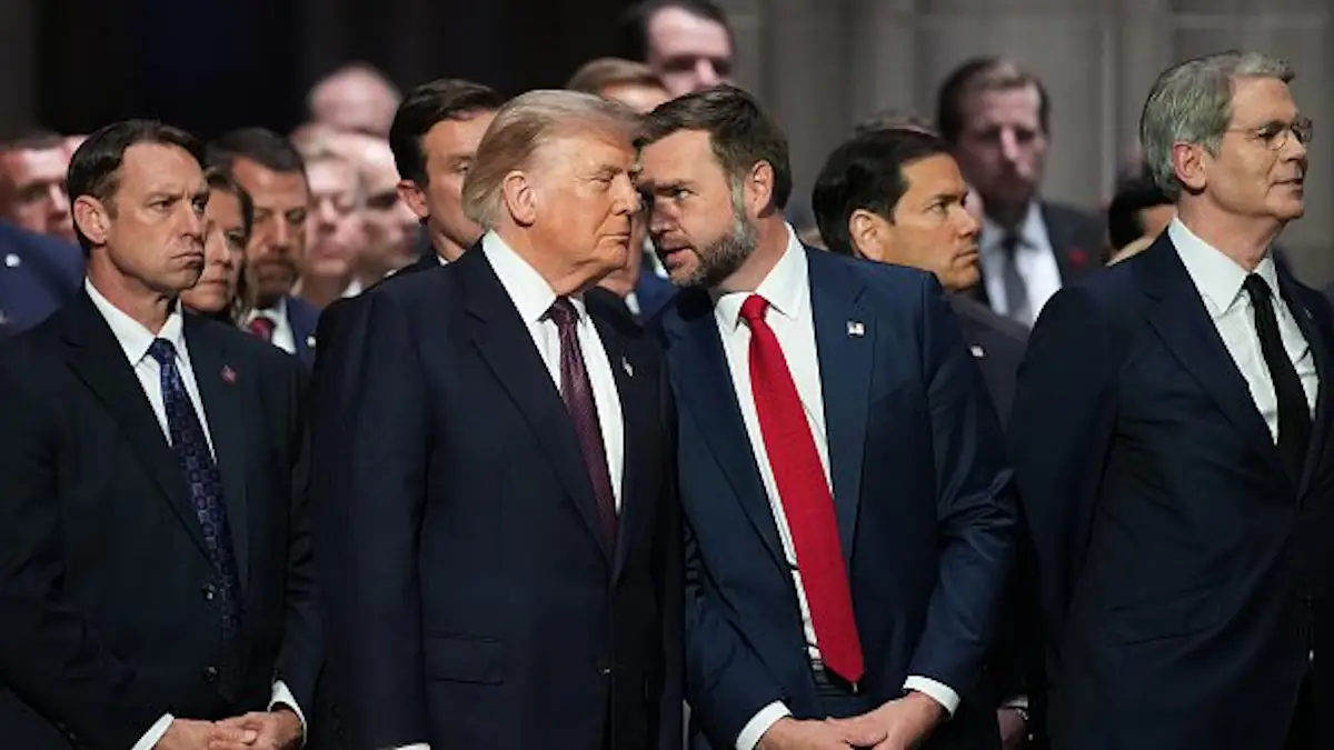 Trump's Unexpected Moment at Funeral Sparks Online Frenzy